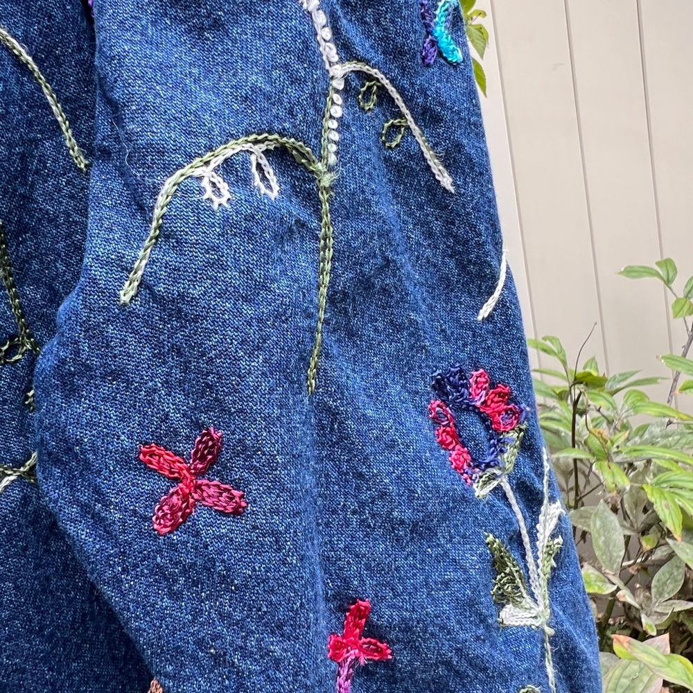 Embroidered Denim Jacket - Picture 9 of 9